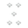 thumbnail image 1 of Decodeary 50pieces Low Maintenance Soft Texture Fabric For Albums And Decorations Realistic Appearance Fiber Wide Application White 4.5cm 5Set, 1 of 6