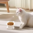 thumbnail image 3 of Ceramic Cat and Dog Food Dish with Slanted Design for Stable Non-Tip Feeding and Drinking, 3 of 4