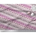 thumbnail image 2 of Soimoi Purple Rayon Fabric Rose & Wild Animal Skin Patchwork Print Sewing Fabric BTY 56 Inch Wide, 2 of 3