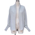 thumbnail image 5 of Cardigan Long Uni à Manches pour Femmes, Manteau Blouse Haut Décontracté d'Automne, 5 of 5