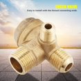 thumbnail image 2 of Brass Check Valve, Brass Air Compressor Check Valve, Anti-Corrosion 3-Port Air Compressor For Industrial Use Central Pneumatic, 2 of 8