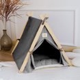 thumbnail image 3 of Pet Teepee,Pet Teepee Tent Soft Dog Cat Tent Pet Tent Bed Professional Grade, 3 of 8