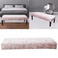 thumbnail image 3 of Bench Cover Elastic Chair Covers Seat Protector for Living Room Hotel Decor Pink, 3 of 8