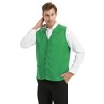 thumbnail image 4 of TOPTIE Adult Volunteer Work Vest Event Supermarket Apron Vests - Green, 4 of 8
