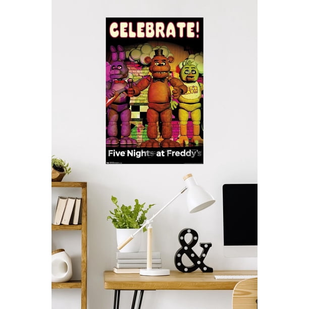 Five Nights at Freddy's - Celebrate Wall Poster, 22.375