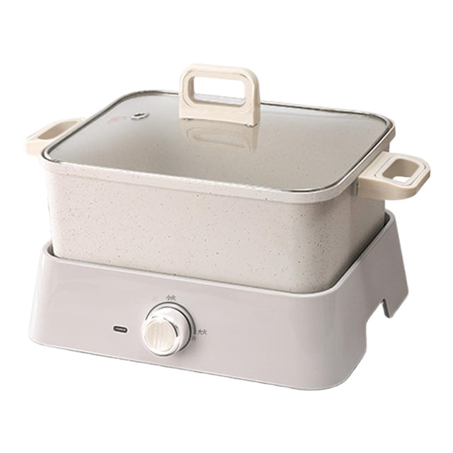GROWTH TANK Electric Hot Pot 3.2L Removable Multiuse Adjustable Electric Shabu Shabu Pot