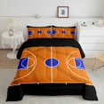 thumbnail image 2 of Erosebridal Ensembles de Literie Terrain de Basketball Double avec Couette, Insert de Couette de Jeu de Balle pour Enfants Ados, Réversible, 2 of 7
