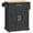 Black, variant on HOMCOM Foldable Kitchen Island with Storage Drawer, Rolling Utility Cart