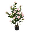 thumbnail image 1 of Gymax 38'' Artificial Camellia Tree Faux Floral Plant Fake Tree for Decoration Pink, 1 of 10