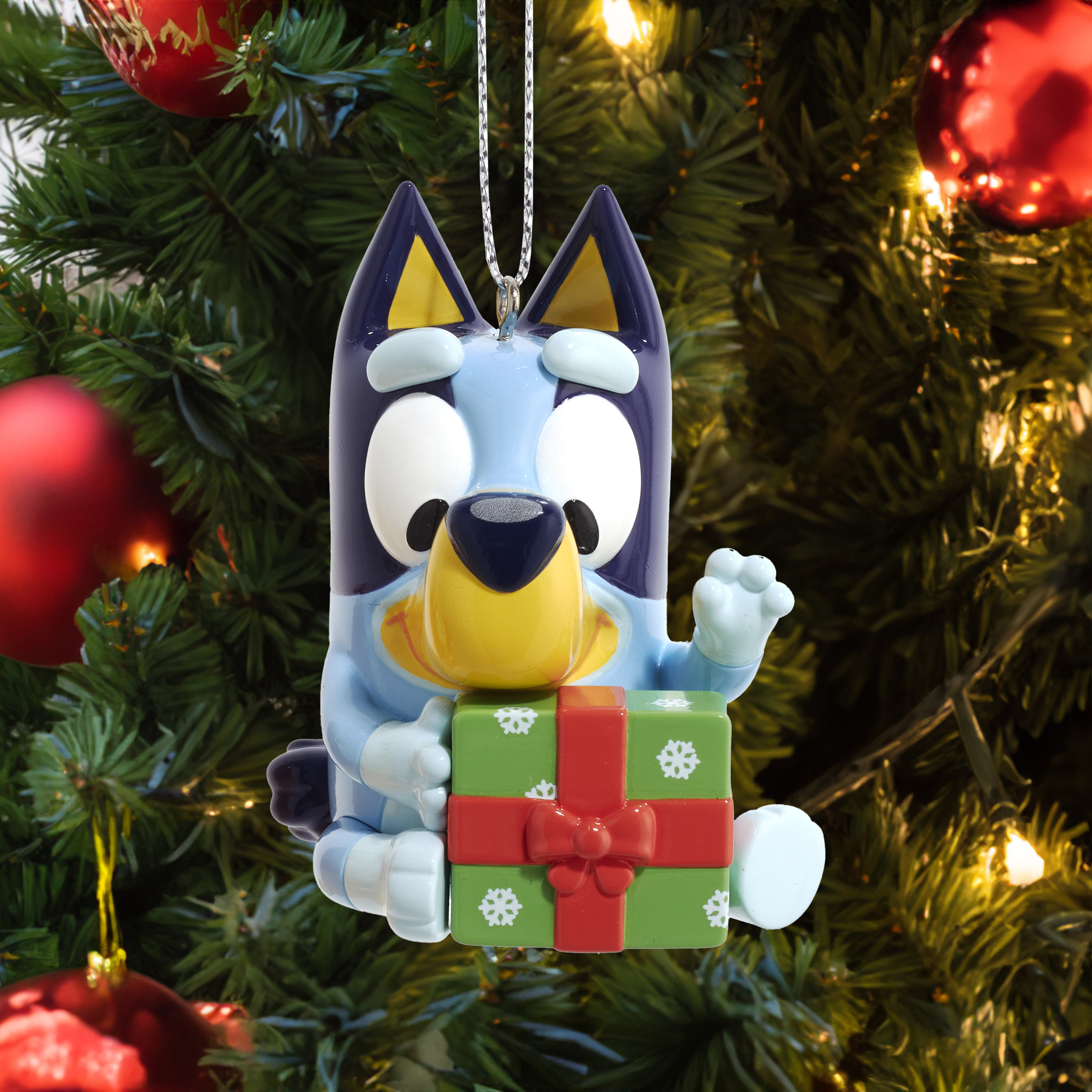 Kurt Adler : décoration de Noël de Bluey avec cadeau