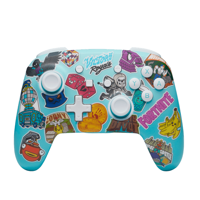 PowerA Enhanced Wireless Controller for Nintendo Switch - Fortnite Sticker Mania