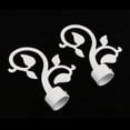 thumbnail image 4 of Langgg 2 Pcs Embouts de Tringle à Rideaux Tête de Tringle pour Tringle de Fenêtre Embouts de Tringle Tête de Tringle pour Tige de Ø 28 mm Feuille#Blanc, 4 of 9