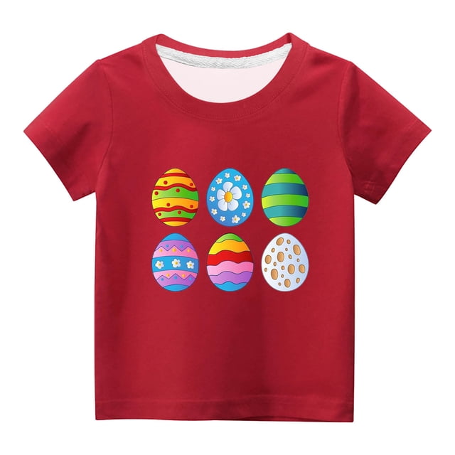 Chandails pour Filles Tout-Petits Enfants Garçons Filles Mignon Col Rond Imprimé Manches Courtes Haut