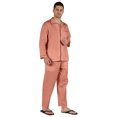 thumbnail image 2 of Inkmeso Men's Cotton PJs Solid Sleepwear Lounge Wear Top & Bottom Pajama Set, 2 of 7