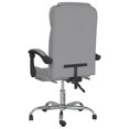 thumbnail image 3 of vidaXL Adult Reclining Office Chair Light Grey Fabric, 3 of 5