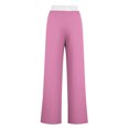 thumbnail image 3 of Pants for Women, Womens Fashionable Striped Printed Drawstring Wide Leg Pants, 3 of 4