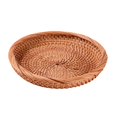 thumbnail image 2 of yuksok Wicker Basket Wicker Tray, Round Table Decorative Snack Organizer Basket, Fruit S, 2 of 9