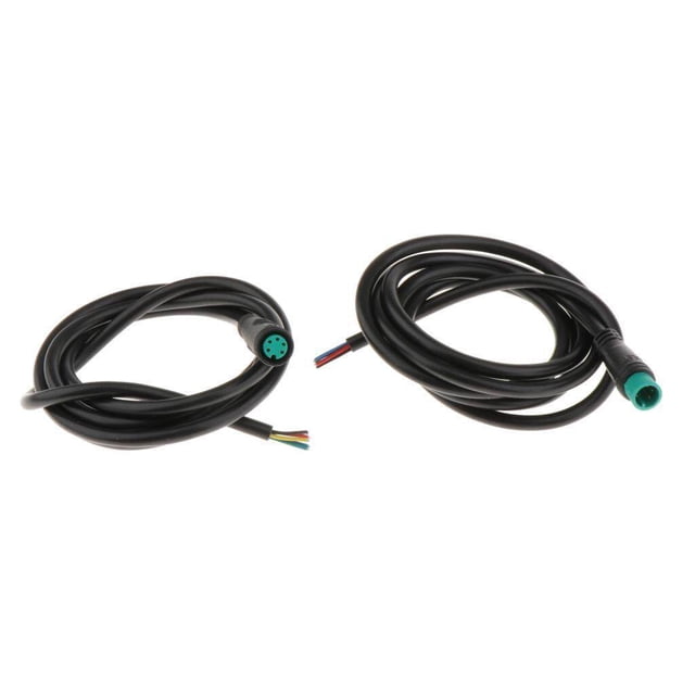 pitrice Câble d'Extension pour Vélo Électrique Fil 2 Broches/3 Broches/5 Broches/6 Broches Fiche Levier de Frein Connecteur 2 Broches 5 Broches