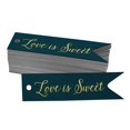 thumbnail image 1 of Inkdotpot Pack Of 100 Love Is Sweet Wedding Favor Paper Tags Craft Real Gold Foil Hang Tags, 1 of 6