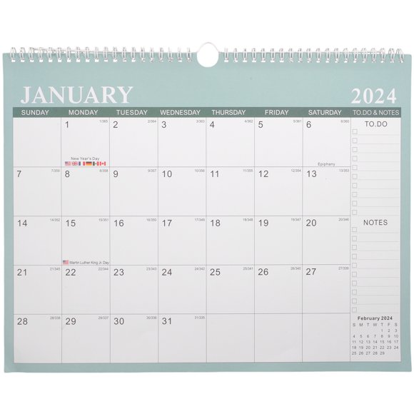 Calendrier Suspendu Ménager Écriture Mensuelle Bureau Calendrier Mural Accessoire Maison