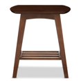 thumbnail image 2 of Baxton Studio Sacramento Table d'Appoint de Style Scandinave Moderne Mi-Siècle en Noyer Foncé, 2 of 5