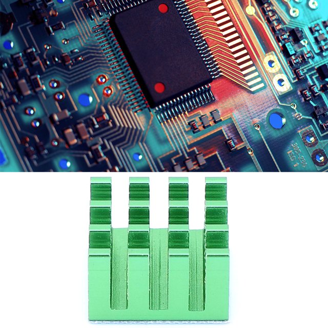 20 Pcs Module de Dissipateur Thermique en Aluminium Refroidisseur 14 X 14 X 8mm pour CPU LED