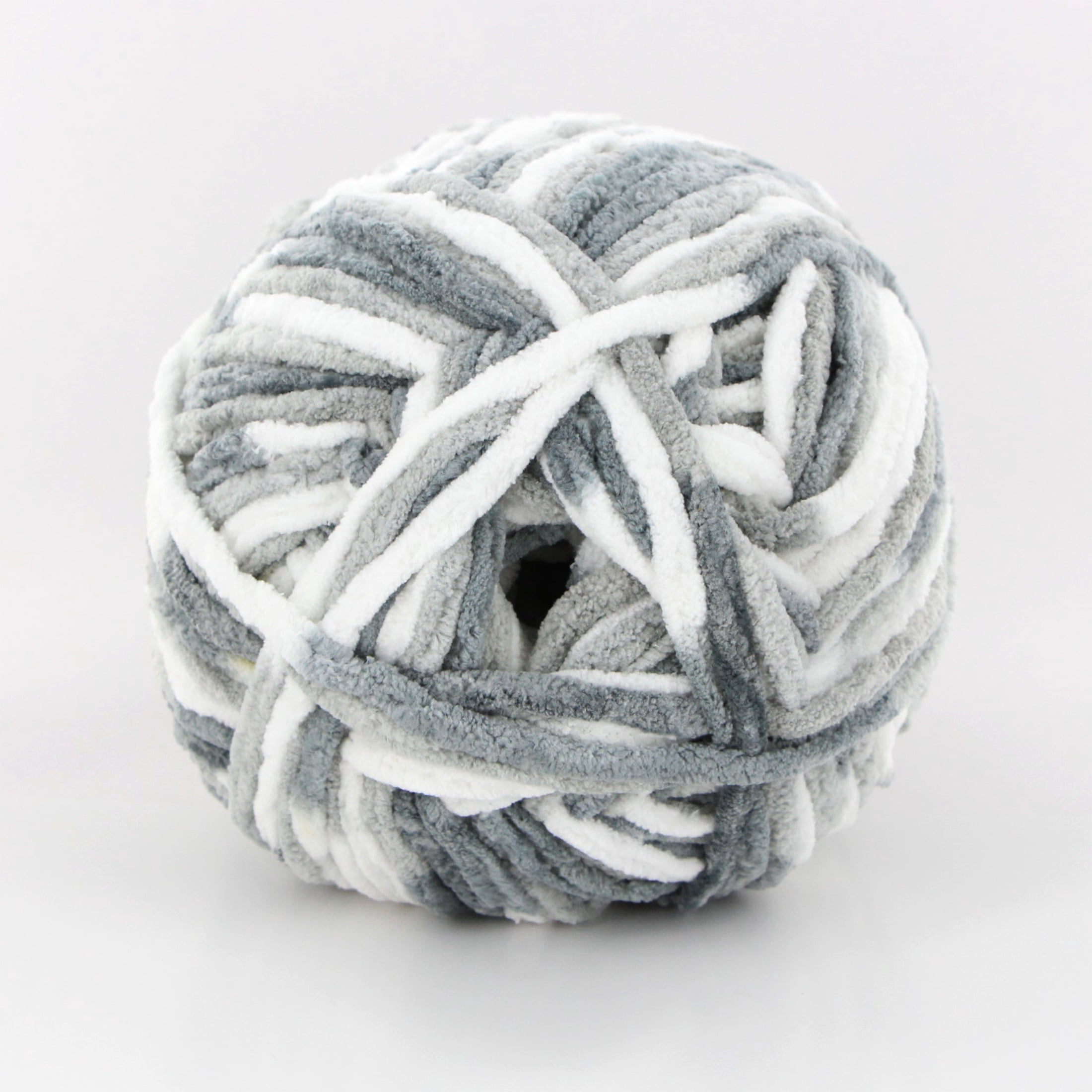 MAINSTAYS Baby Chenille, 201 m (220 yds), 300 g (10.5 oz), 100% Polyester, Baby, Shades of Grey