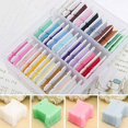 thumbnail image 2 of MesaSe Patpan 100Pcs Embroidery Floss Craft Thread Bobbin Cross Stitch Plastic Storage Holder Sewing Needlecraft, 2 of 6