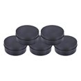 thumbnail image 3 of Transemion 5pcs Empty Aluminum Jars Cosmetic Screw Balm Lip Lid Cans Containers Black 250ml 1Set, 3 of 6