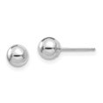 thumbnail image 1 of 14K White Gold Madi K Polished 5mm Ball Post Earrings, 1 of 2