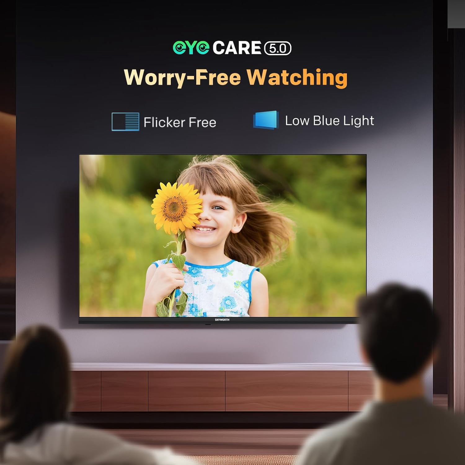 SKYWORTH Téléviseur Intelligent QLED 40 Pouces, FHD Compatible avec Google TV, HDR10, Dolby Audio, Bluetooth 5.1, Google Cast Intégré, Télécommande Vocale, Protection des Yeux, Modèle 2025, Q6500B
