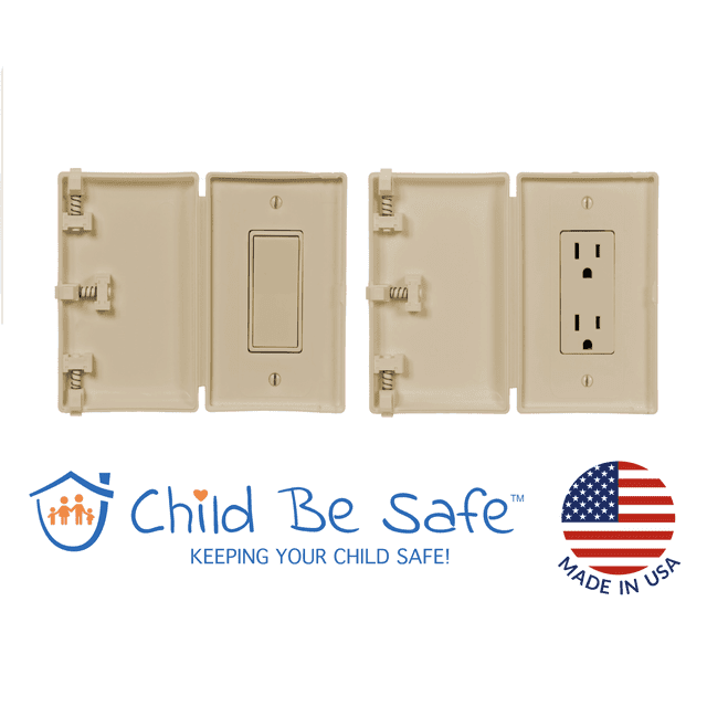 Child Be Safe (1-Pack) Child and Pet Proof Rocker Switch & Outlet Cover, Ivory