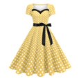 thumbnail image 2 of LOVZFMLL Robes Mode pour Femmes Col en V Sans Manches Vintage Imprimées Robes de Fête Cocktail Robes Extensibles, 2 of 9