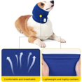 thumbnail image 3 of Chandail à Capuchon pour Animaux de Compagnie Collier et Cache-Oreilles Confortable Coussinets pour Chiens Protection contre le Bruit Soulagement de l'Anxiété Bleu Petit, 3 of 5