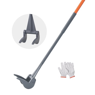 Pallet Buster, 50'' Carbon Steel Handle Pallet Breaker, 2000 lbs Weight Capacity, Heavy Duty Deck Board Removal Tool, Deck Wrecker with Non-Slip Grip for Efficient and Effortless Board Removal