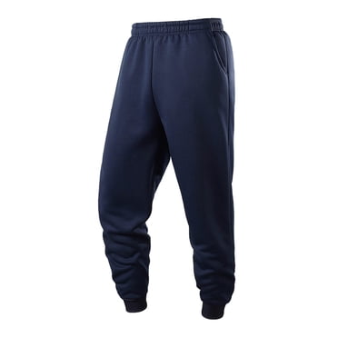 Dagugfen Winter Pants for Men Fleece Lined Elastic Waist Loose Fitting Thermal Comfy Casual Snowwear Pants