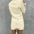 thumbnail image 4 of Timegard 2 Piece Suits Set for Women Business Office Button Jackets with Pockets Dress Short Pant Blazer Outfits, 4 of 7