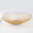 thumbnail image 4 of SHISUYAN Creative Nordic Style Iron Fruit Vegetable Bowl Desktop Fruit Basket (Golden), 4 of 8
