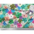thumbnail image 2 of Soimoi polyester Crepe Fabric Artistic Flower Print Fabric by Yard 52 Inch Wide, 2 of 3