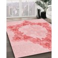 thumbnail image 3 of Ahgly Company Tapis Rectangulaire Lavable en Machine Intérieur Transitionnel Rouge Clair Rose, 5 Pieds x 7 Pieds, 3 of 7
