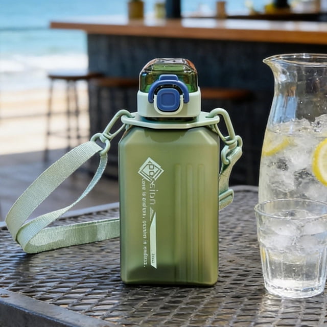 EGNMCR Kitchen Gadgets, Kitchen Accessories Summer Covered Plastic Water Cup Sports Direct Drinking Cup Exquisite Water Cup Low Temperature Storage Fast Heat Dissipation Plastics Sports Water Bottle