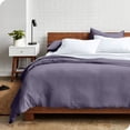 thumbnail image 3 of Bare Home Housse de Couette Sablée - Ultra Douce - Premium 1800 Collection - Ensemble 3 Pcs - Grand Lit, Violet Poussiéreux, 3 of 7