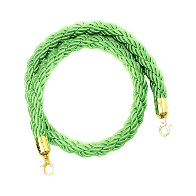 Rope Barriers - Heavy Duty Crowd for Banks Control Stanchions 2m Green