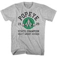 thumbnail image 1 of Popeye Heavy Weight Gray Heather Adult T-Shirt 5Xl, 1 of 2