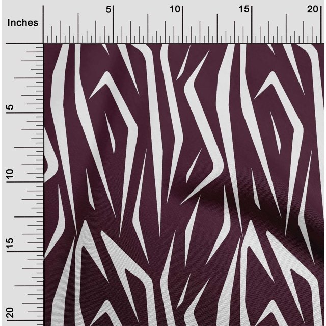 oneOone Polyester Lycra Wine Fabric Skins Animal Craft Projects Decor Fabric Printed By The Yard 56 Inch Wide