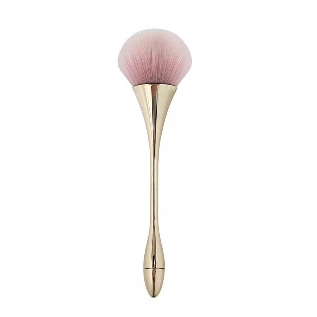 Makeup Brush Foundation Powder Blending Face Contouring Face Cosmetic Brushes Artificial Fiber Plating Reusable Make Up Tool Replacement Gold