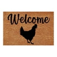thumbnail image 1 of Coir Doormat Outdoor Spring Welcome Mats for Front Door Waterproof Indoor Rug Carpet Mats for Home Welcome Mat Outdoor Indoor for Entryway Front Door Patio Porch, Indoor Outdoor, 16x24 Inch WELCOME, 1 of 3