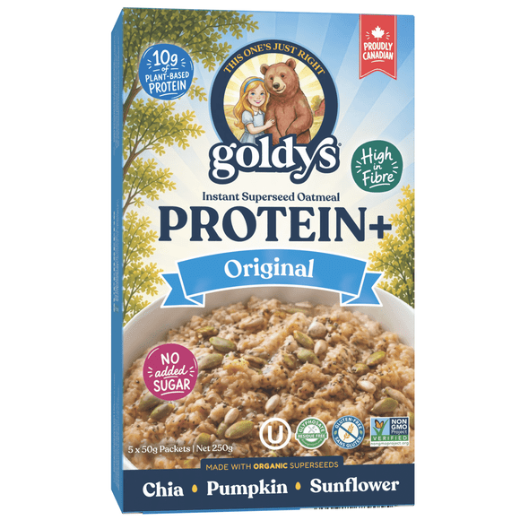 Goldy's Original Unflavoured Protein + Fibre Instant Oatmeal