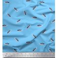 thumbnail image 1 of Soimoi Polyester Crepe Fabric Shoes Men Print Fabric by The Yard 42 Inch Wide, 1 of 3
