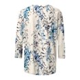 thumbnail image 4 of Pompotops T-shirt Ample Imprimé Mode Femme Manches 3/4 Mi-Longueur Col Rond Décontracté en Liquidation, 4 of 5